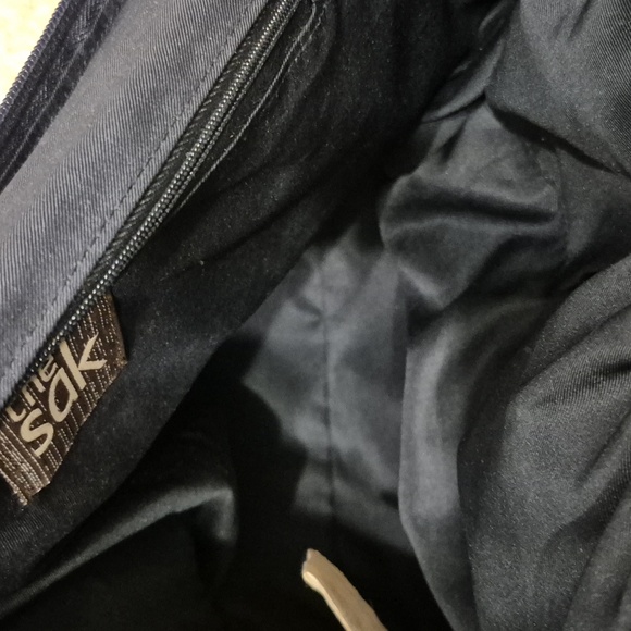 The Sak Blue And Beige Crochet Hobo Shoulder Purse - Picture 11 of 15